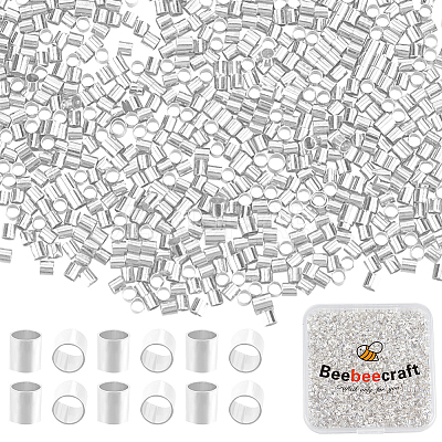 5000Pcs Brass Crimp Beads KK-BBC0015-75S-1