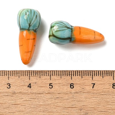 Food Theme Handmade Porcelain Beads PORC-NH0001-02-1