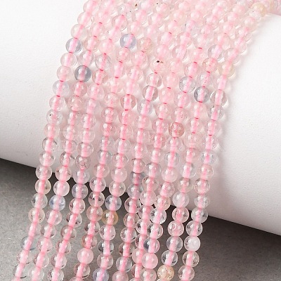 Natural Morganite Beads Strands G-H358-A10-3mm-01-1