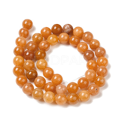 Natural Red Aventurine Beads Strands G-H067-A02-8MM-1
