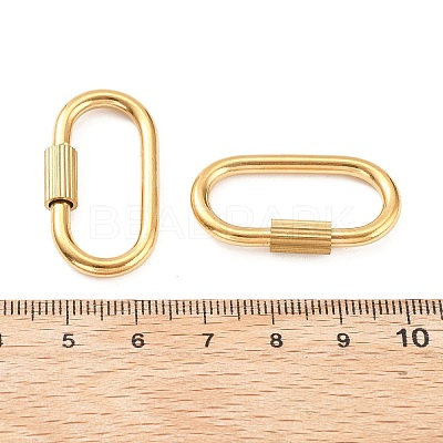 304 Stainless Steel Locking Carabiner X-STAS-C092-09B-G-1