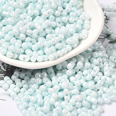 Opaque Colours Luster Glass Seed Beads SEED-B001-01A-02-1