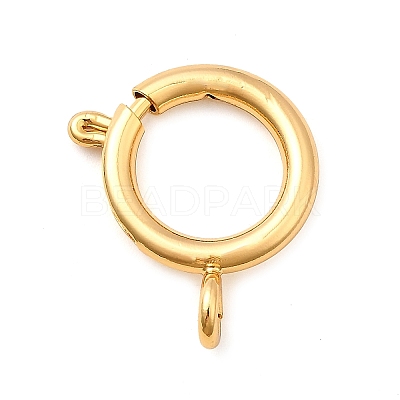 Brass Spring Ring Clasps KK-D407-20G-G-1