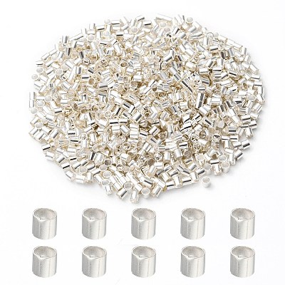 Brass Crimp Beads KK-YW0002-02S-1