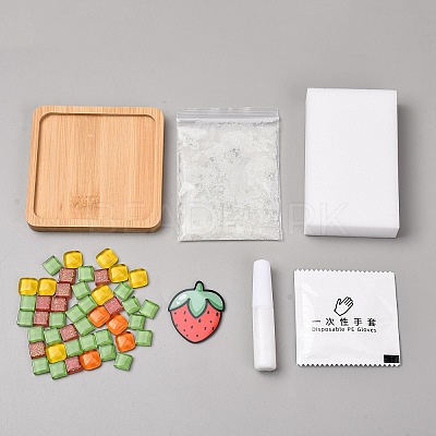 DIY Mosaic Coaster Making Kit TH-CBAB785-01A-1