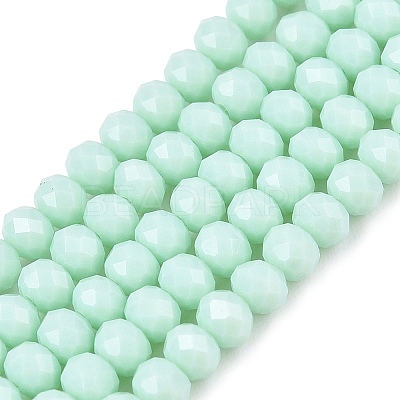 Opaque Solid Color Imitation Jade Glass Beads Strands LS-EGLA-A044-P3mm-D14-1