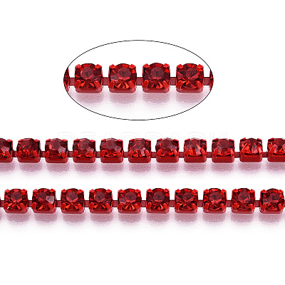 Electrophoresis Iron Rhinestone Strass Chains CHC-Q009-SS16-B07-1
