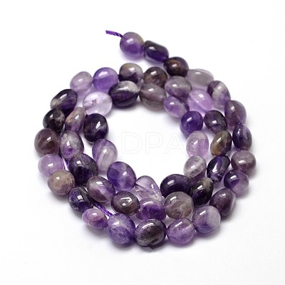 Natural Amethyst Nuggets Beads Strands X-G-J335-08-1