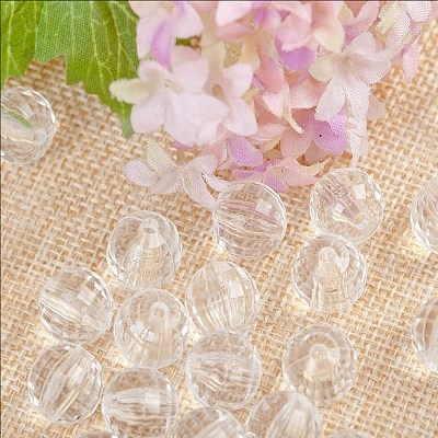 Transparent Acrylic Beads TACR-NH0001-E-20-1
