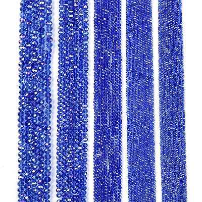 Electroplate Glass Beads Strands EGLA-A044-T6mm-B31-1