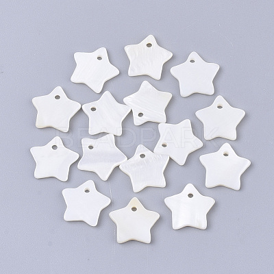 Freshwater Shell Pendants SHEL-S276-60B-1