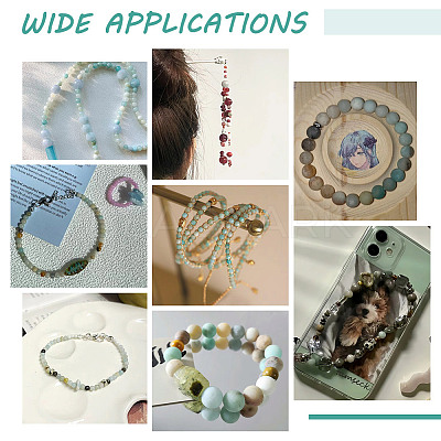 Natural Frosted Flower Amazonite Round Beads G-NB0005-34B-1