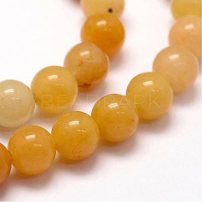 Natural Old Topaz Jade Beads Strands G-F364-06-8mm-1