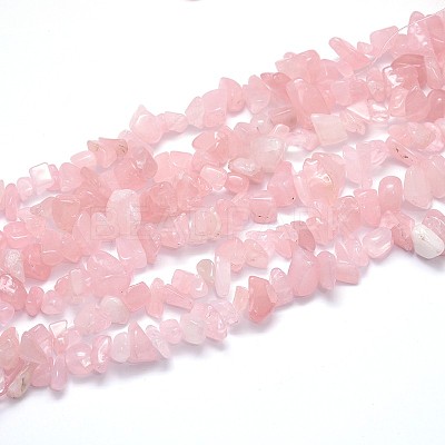 Natural Rose Quartz Beads Strands G-O049-B-60-1
