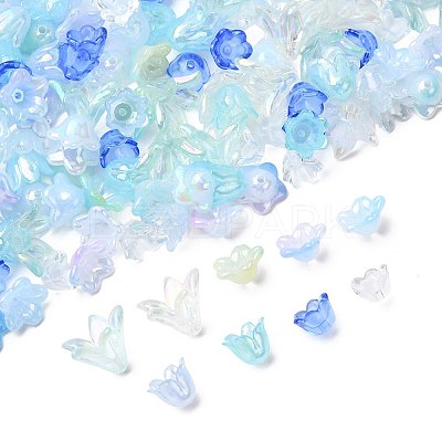 Mixed Styles Acrylic Bead Caps OACR-FS0002-50B-1