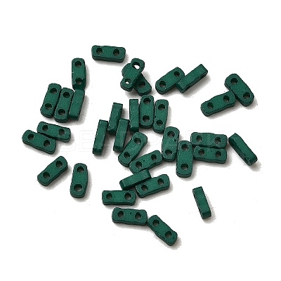2-Hole Baking Paint Glass Seed Beads SEED-S023-17A-14-1