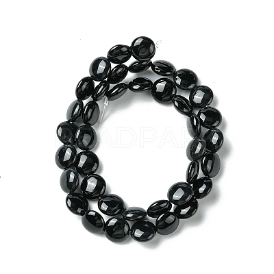 Natural Black Onyx Beads Strands G-H1310-1-1