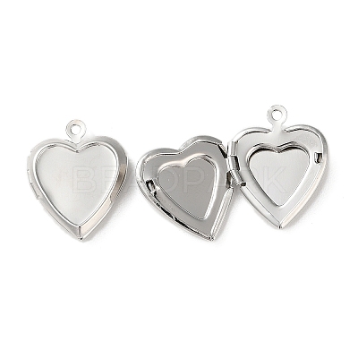 Rack Plating Brass Locket Pendants X-KK-G489-03P-1