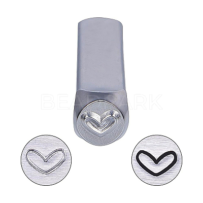 Iron Metal Stamps AJEW-BC0005-19G-1