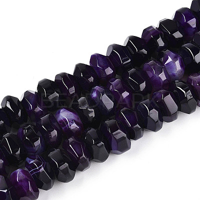 Natural Agate Beads Strands G-N356-01A-13-1