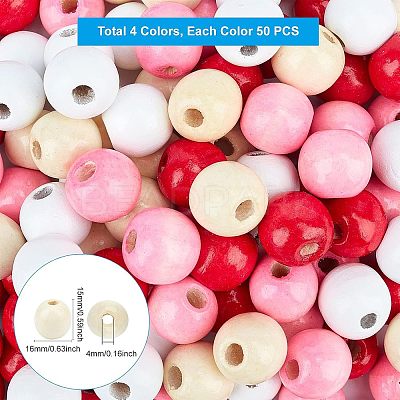 Natural Wood Beads WOOD-FH0001-46-1
