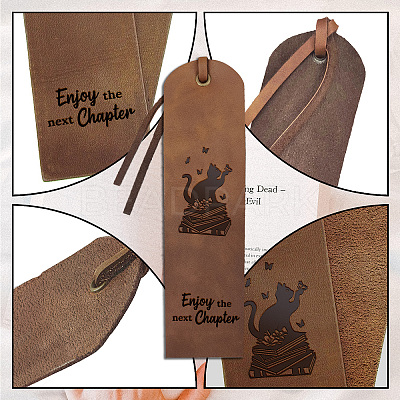 Cowhide Leather Labels AJEW-WH0386-0028-1