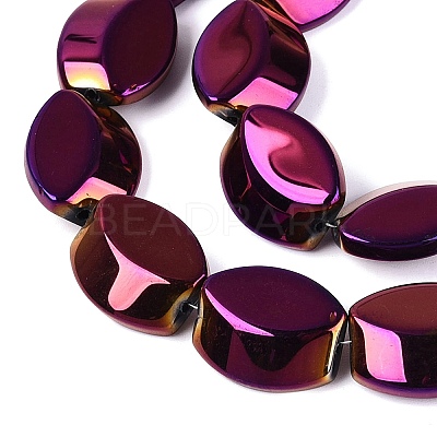 Electroplate Glass Beads Strands X-EGLA-Q134-02A-A04-1