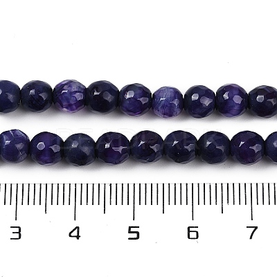 Natural Fire Crackle Agate Beads Strands G-C082-A01-34-1