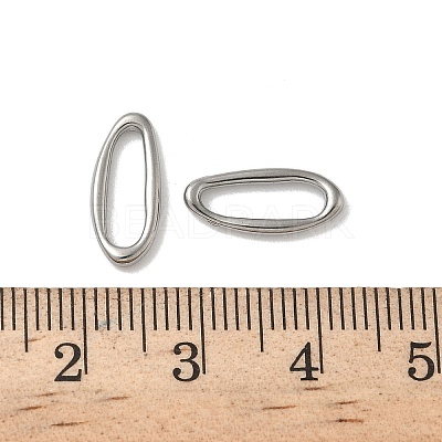 304 Stainless Steel Oval Linking Rings STAS-L300-010A-P-1