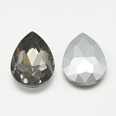 Pointed Back Glass Rhinestone Cabochons RGLA-T081-18x25mm-03-1