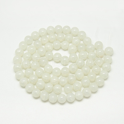 Baking Paint Crackle Glass Bead Strands DGLA-Q023-6mm-YS1-1