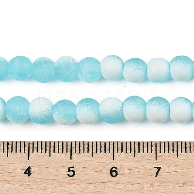 Frosted Crackle Glass Beads X1-GLAA-U001-8mm-M08-1