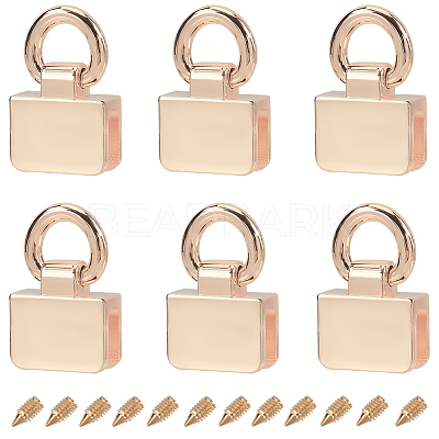 6Pcs Zinc Alloy Bag Buckles FIND-GF0006-89B-1