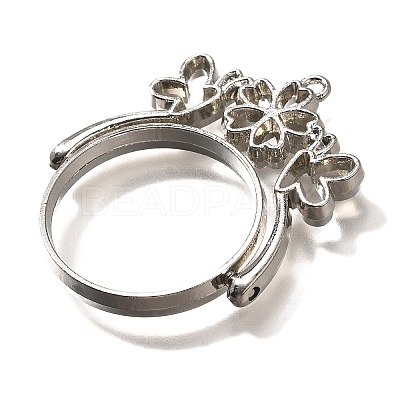 Alloy Open Back Bezel Pendants PALLOY-I223-02P-1
