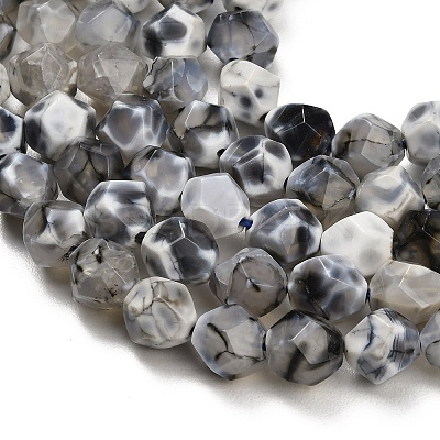 Natural Agate(Dyed & Heated) Beads Strands G-K425-B04-01-1