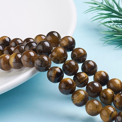 Natural Tiger Eye Beads Strands Z0RQX014-1