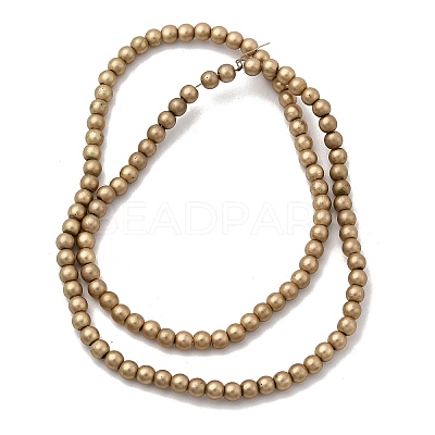 Electroplated Synthetic Non-magnetic Hematite Beads Strands G-H327-D01-03A-1