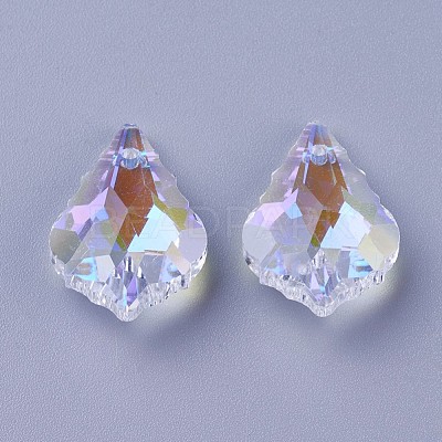 Faceted Glass Pendants GLAA-F068-C27-1