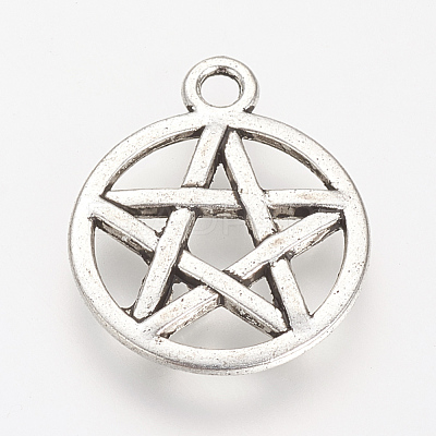 Tibetan Style Alloy Pendants TIBE-S303-14AS-NR-1