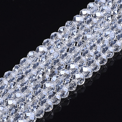 Electroplate Glass Beads Strands EGLA-A034-T4mm-A08-1