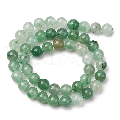 Natural Green Aventurine Round Beads Strands G-S150-8mm-4-1
