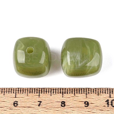 Opaque Acrylic Beads X-OACR-ZX006-33J-1