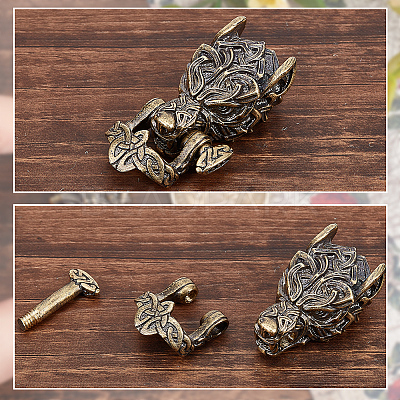 Brass Buckles KK-NB0002-93AB-1