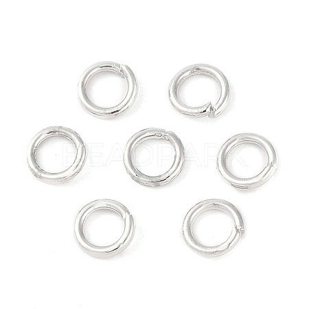Brass Open Jump Rings KK-N254-45A-P-1