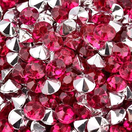 Imitation Taiwan Acrylic Rhinestone Pointed Back Cabochons GACR-A003-5mm-38-1
