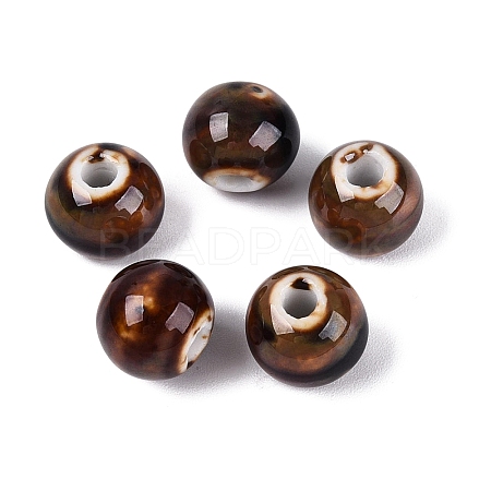 Vintage Handmade Porcelain Beads PORC-Q006-13A-15-1