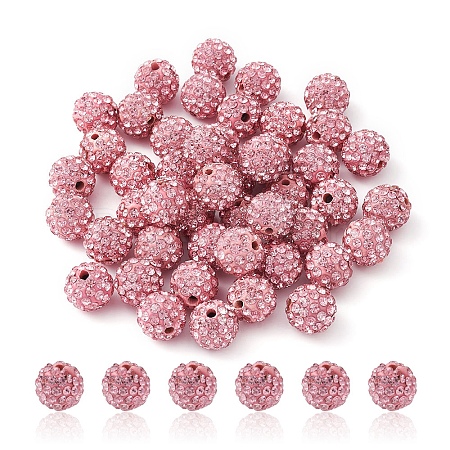 Pave Disco Ball Beads RB-YW0001-10B-1