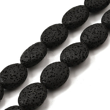 Dyed Natural Lava Rock Beads Strands G-A264-A02-01B-1