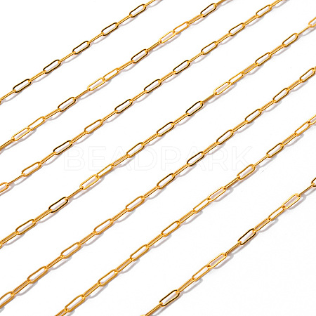 Brass Paperclip Chains CHC-T008-07G-1