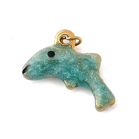 304 Stainless Steel Enamel Pendants STAS-B093-33G-05-1